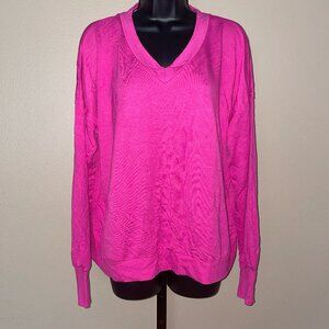 A513678 **Candace Cameron Bure The Malibu Lounge V-Neck Sweatshirt